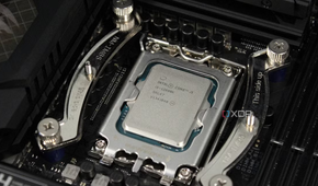 Intel Core i5-12600K installed in motherboard