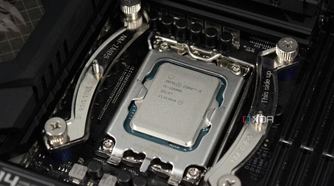 Intel Core i5-12600K installed in motherboard