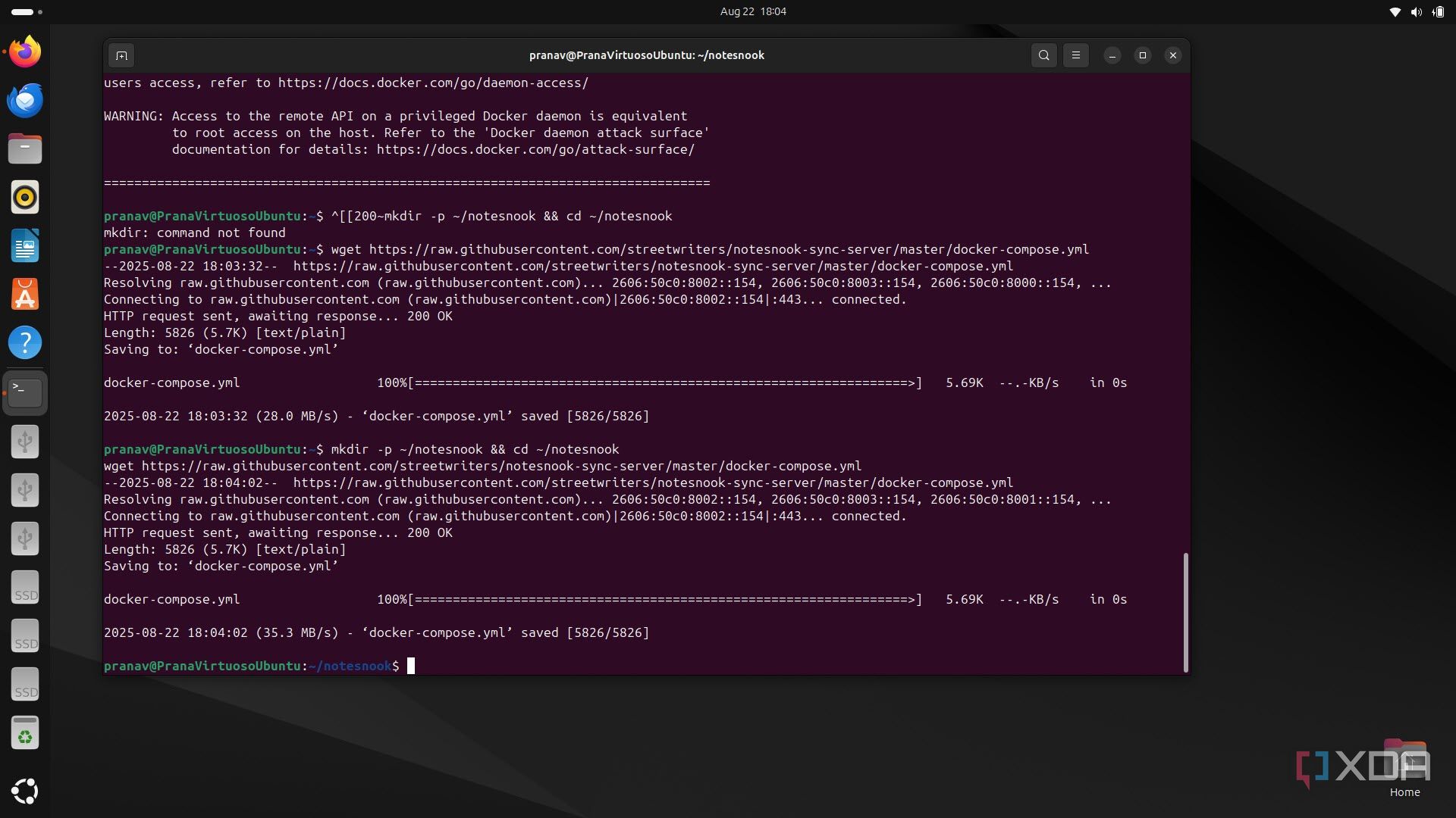 Creating Notesnook folder and creating its instance