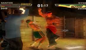 Nyne hitting Santos with an uppercut in Def Jam: Fight for NY.