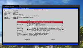 screenshot of dietpi mounting ssd
