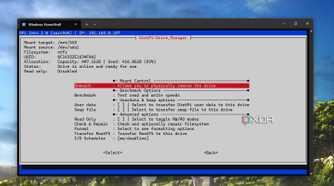 screenshot of dietpi mounting ssd