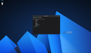 Screenshot of a console window on AnduinOS showing Distrobox information