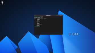 Screenshot of a console window on AnduinOS showing Distrobox information