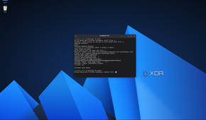 Screenshot of a console window on AnduinOS showing a distrobox command to remove a container