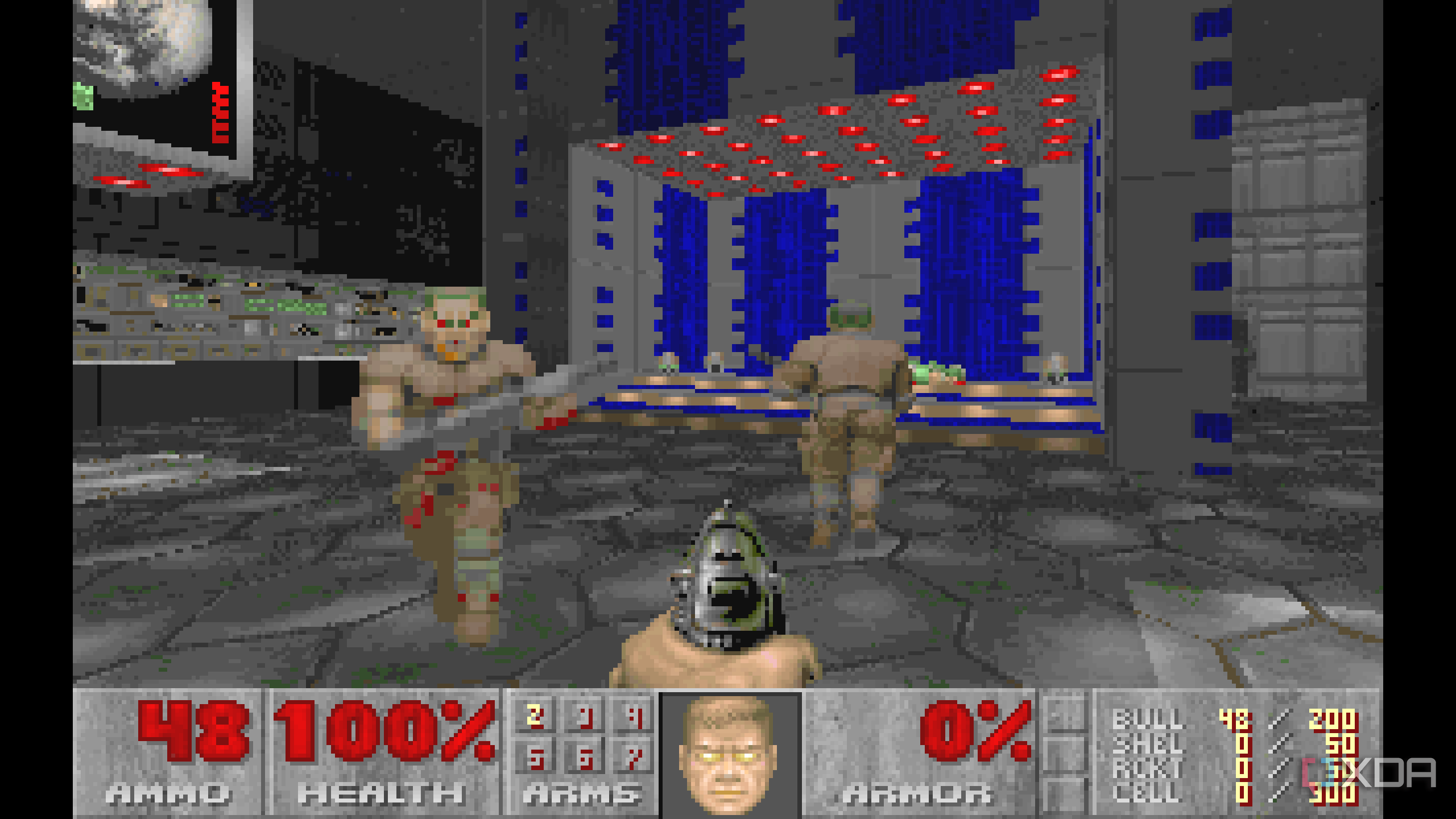 Doom Marine taking no damage in Doom 1993.