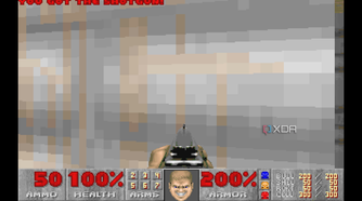Doom 1993 — getting the shotgun.