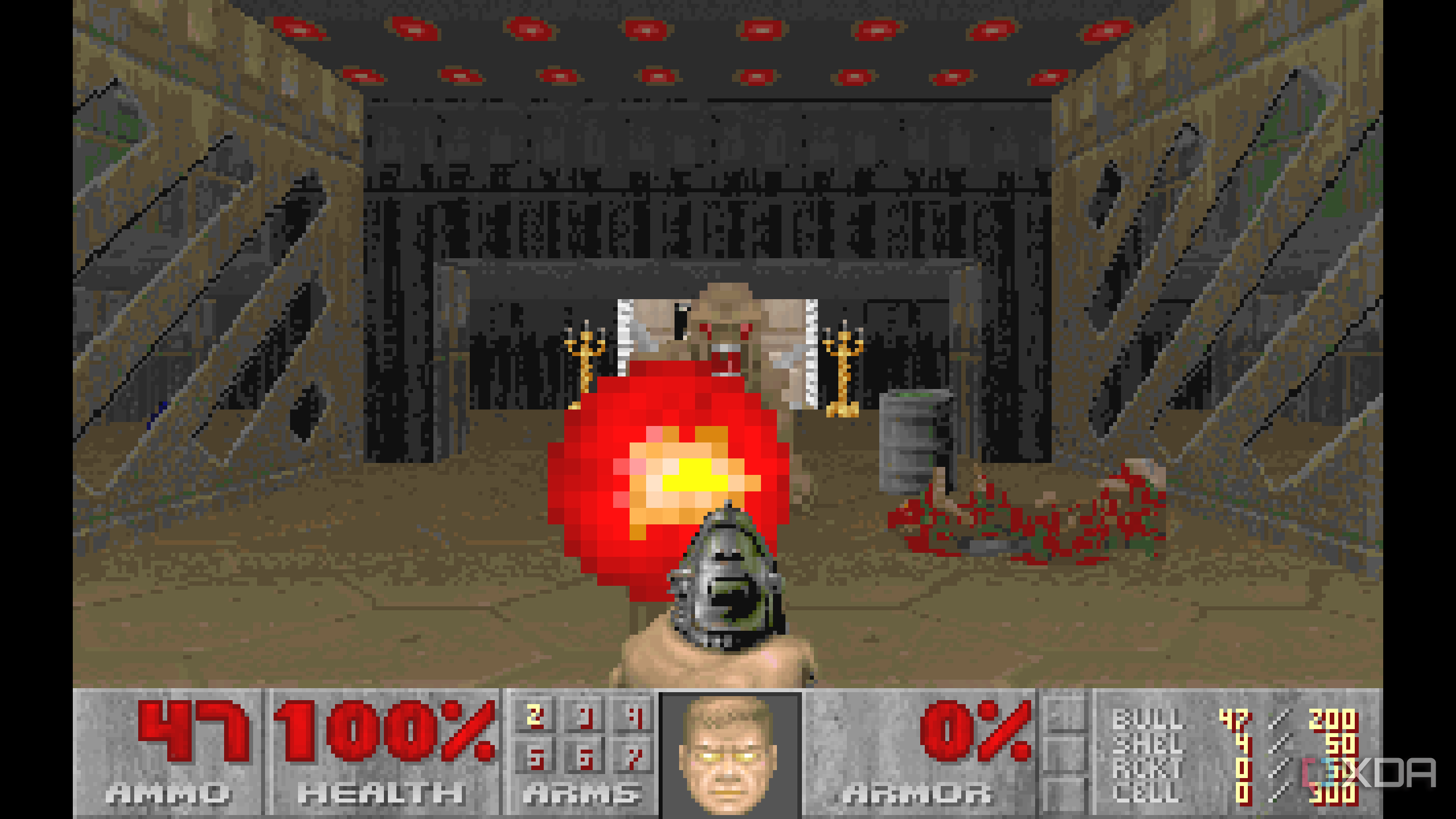 Yellow eyes for the Doom Slayer in Doom 1993.