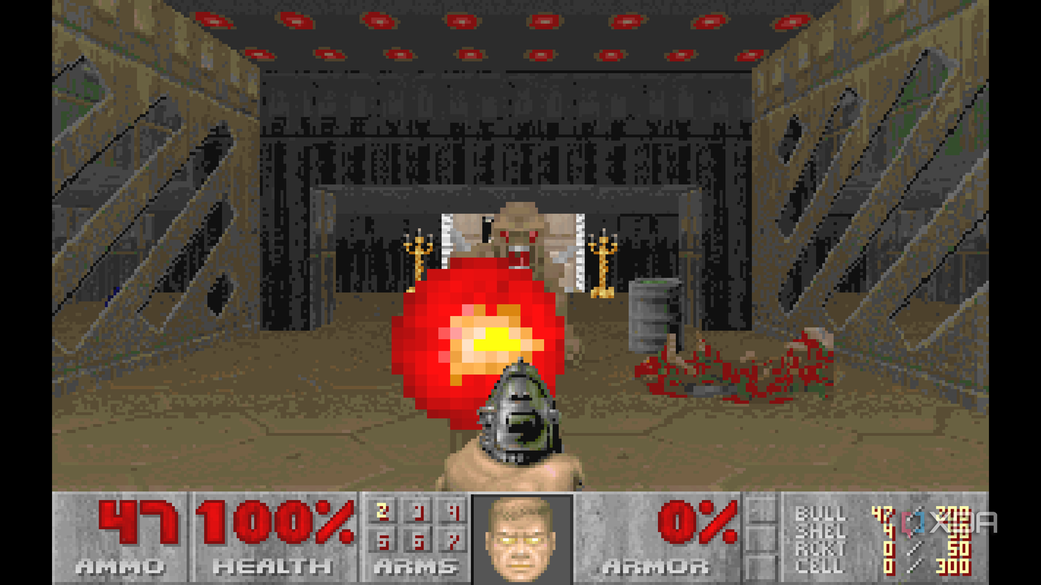 Yellow eyes for the Doom Slayer in Doom 1993.