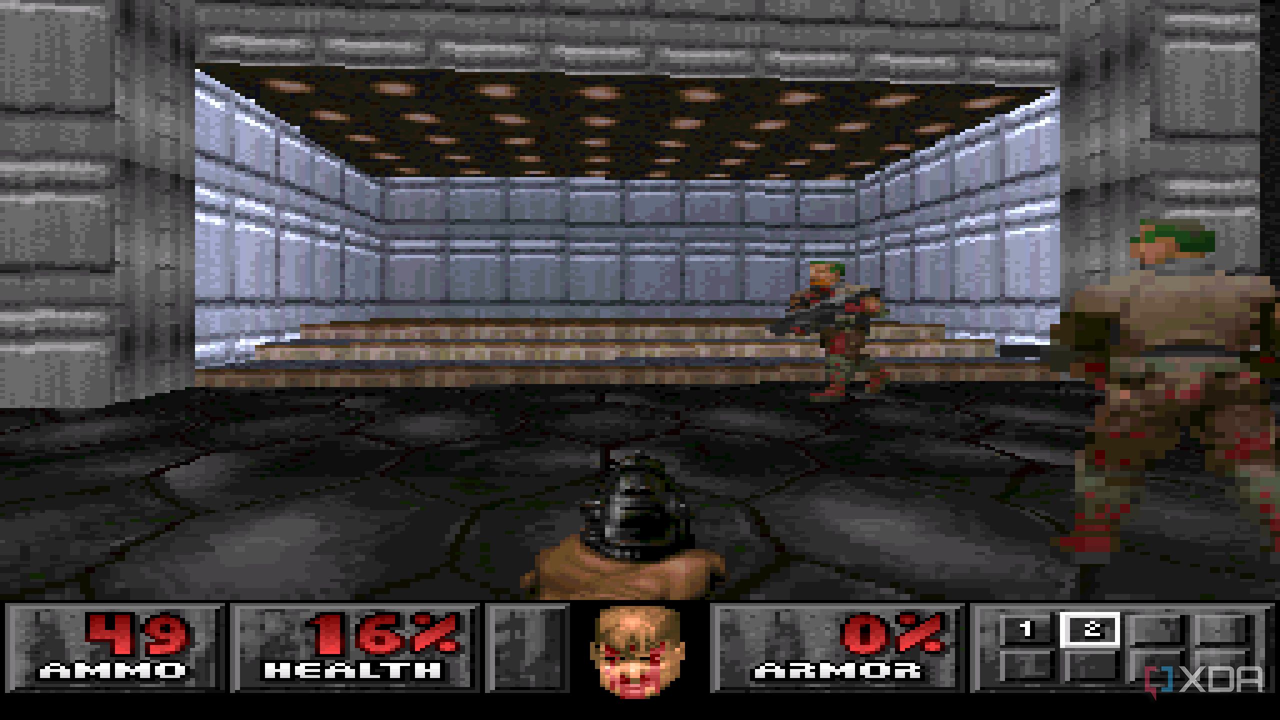 Doomguy's bloody face in Doom.