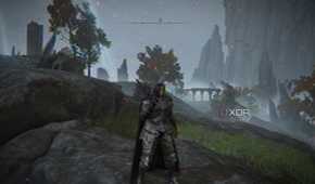 Blurred Elden Ring filter through ShaderGlass.