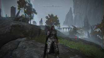 Blurred Elden Ring filter through ShaderGlass.