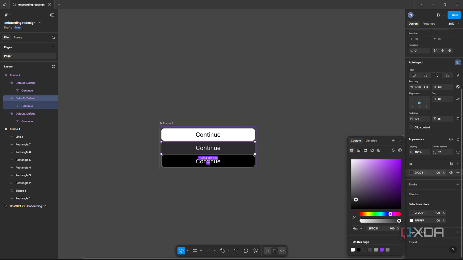 Component Variants I challenged myself to design without paid tools, and this one carried ...