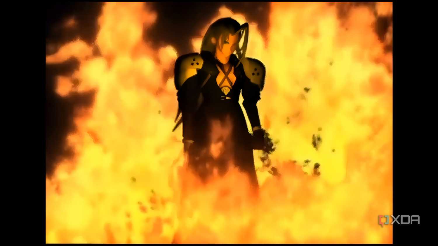 Sephiroth in Final Fantasy VII (1997) on Duckstation.