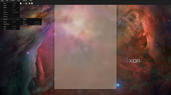 FocusWriter file menu