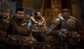 A screenshot of the core squad in Gears of War: Reloaded