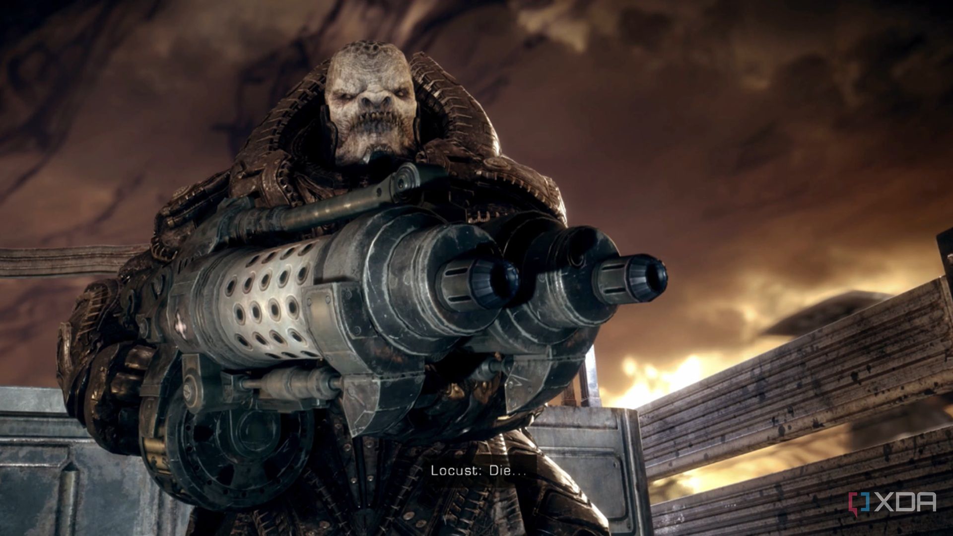 A screenshot of General RAMM in Gears of War: Reloaded