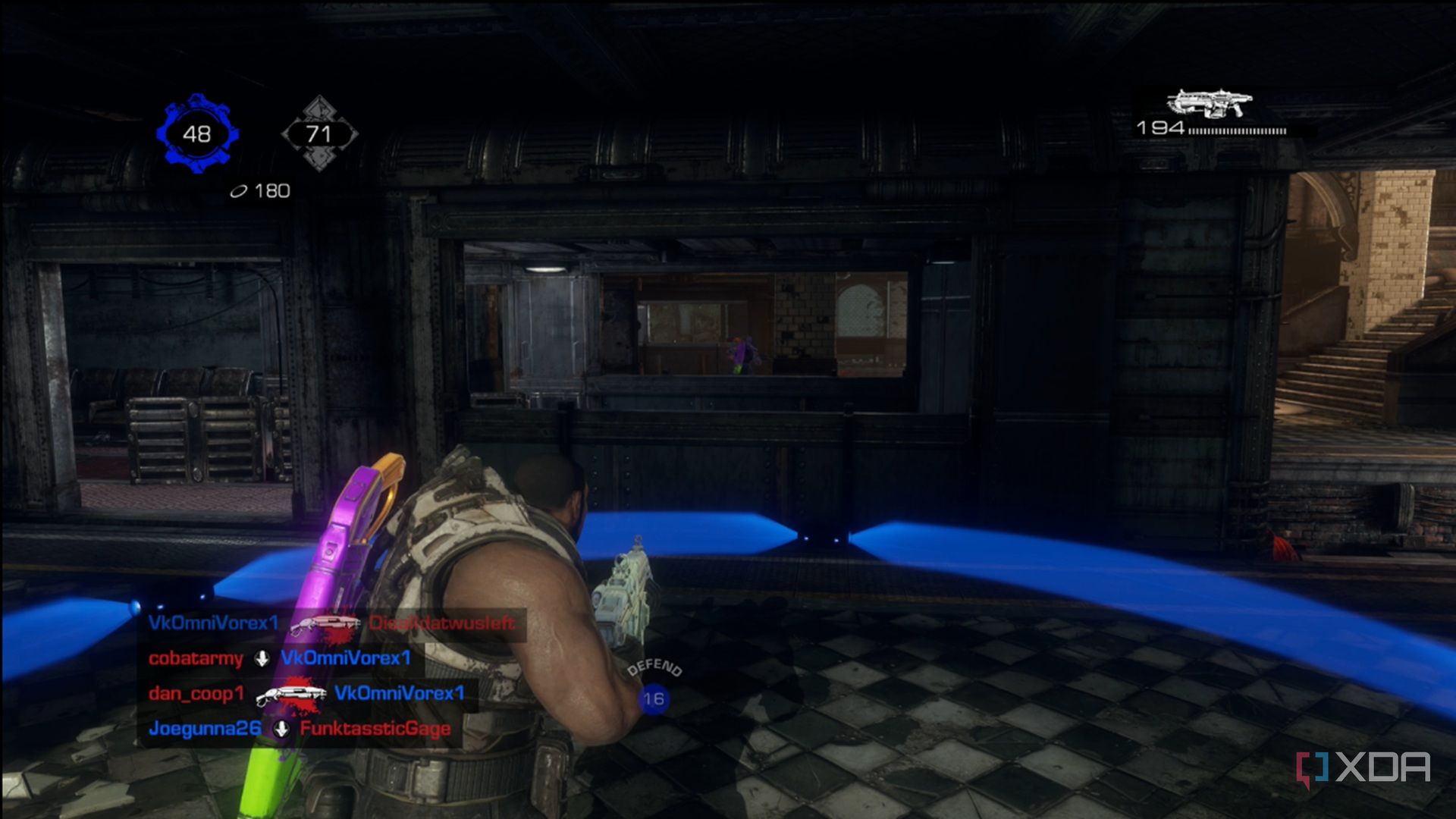 A screenshot of Blitz multiplayer in Gears of War: Reloaded