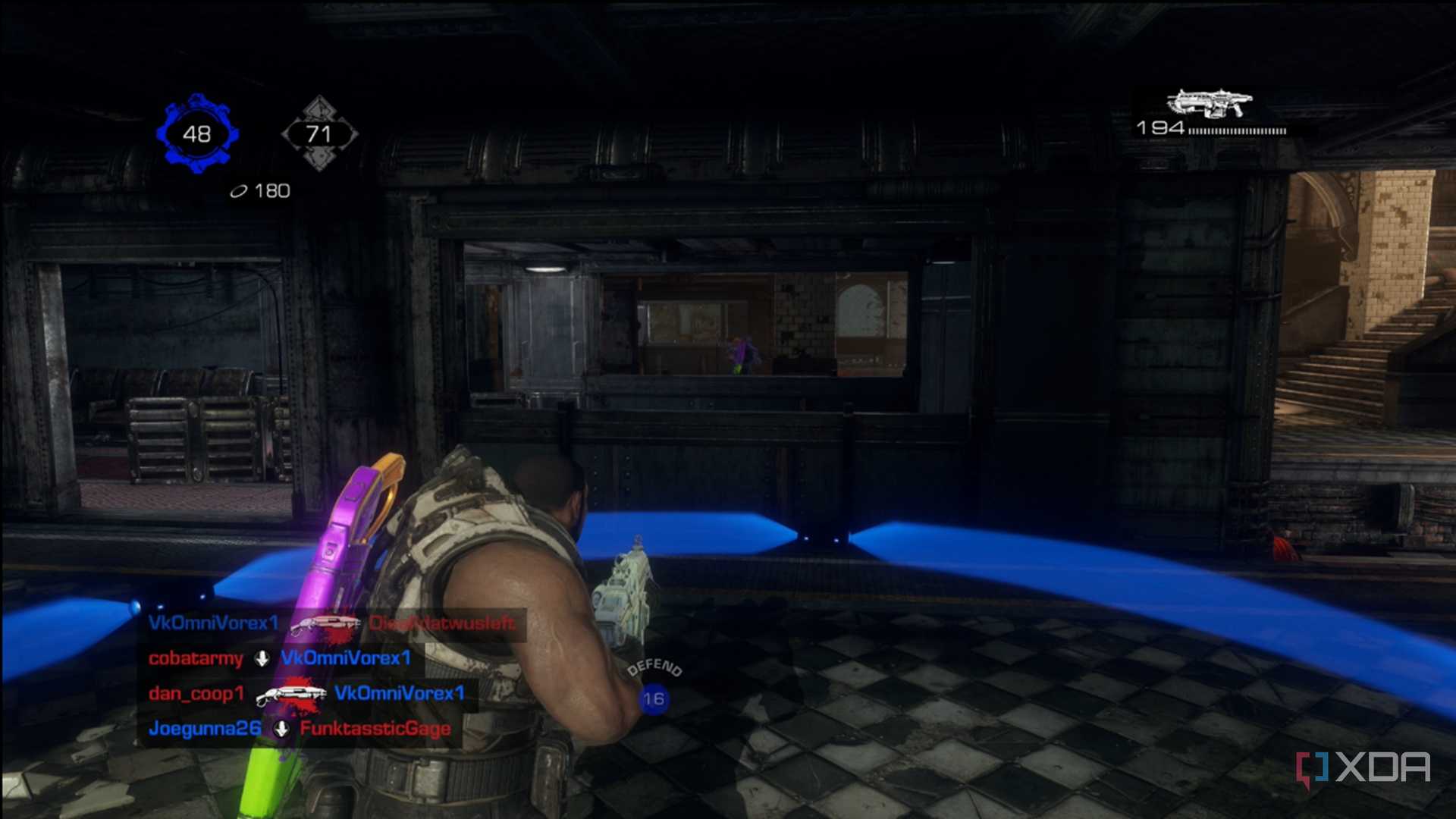 A screenshot of Blitz multiplayer in Gears of War: Reloaded