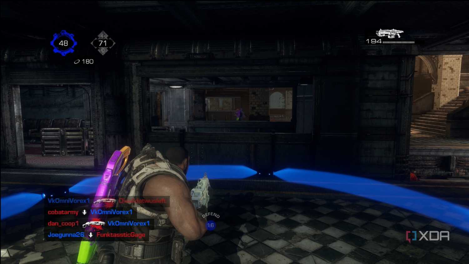 A screenshot of Blitz multiplayer in Gears of War: Reloaded