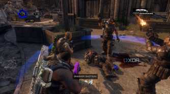 A screenshot of the end of a multiplayer in Gears of War: Reloaded