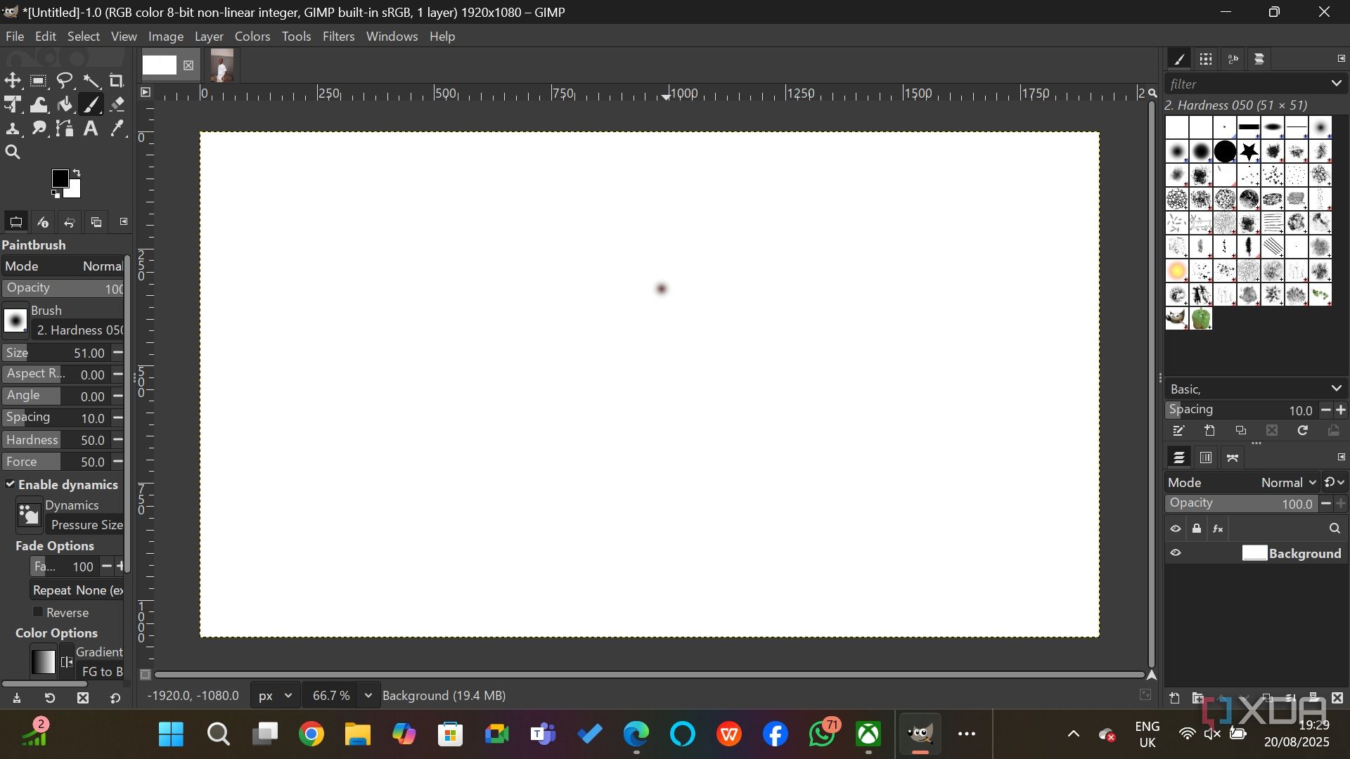 editing image with gimp