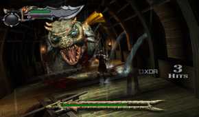 God of War 2005 running on PCSX2.
