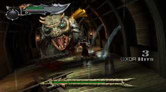 God of War 2005 running on PCSX2.