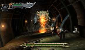 God of War 2005 running on PCSX2.