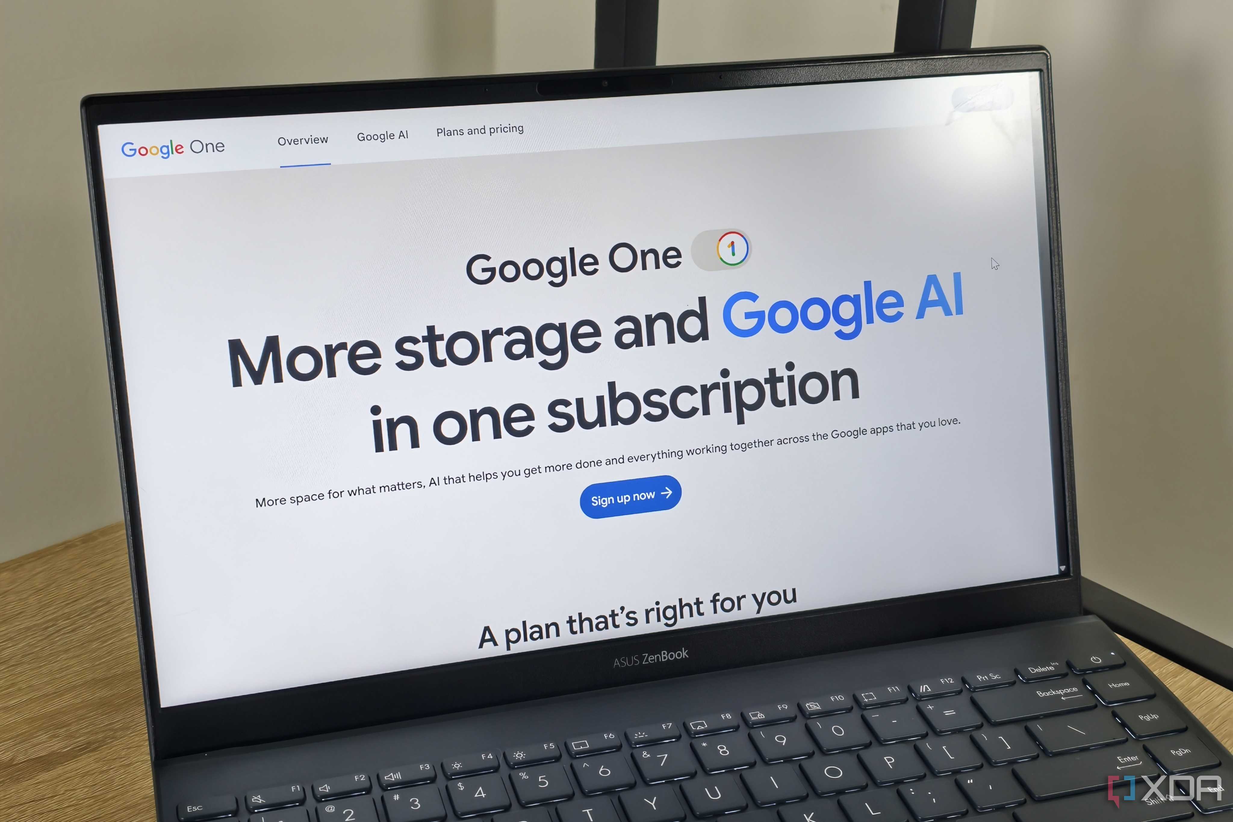 google one website on a laptop
