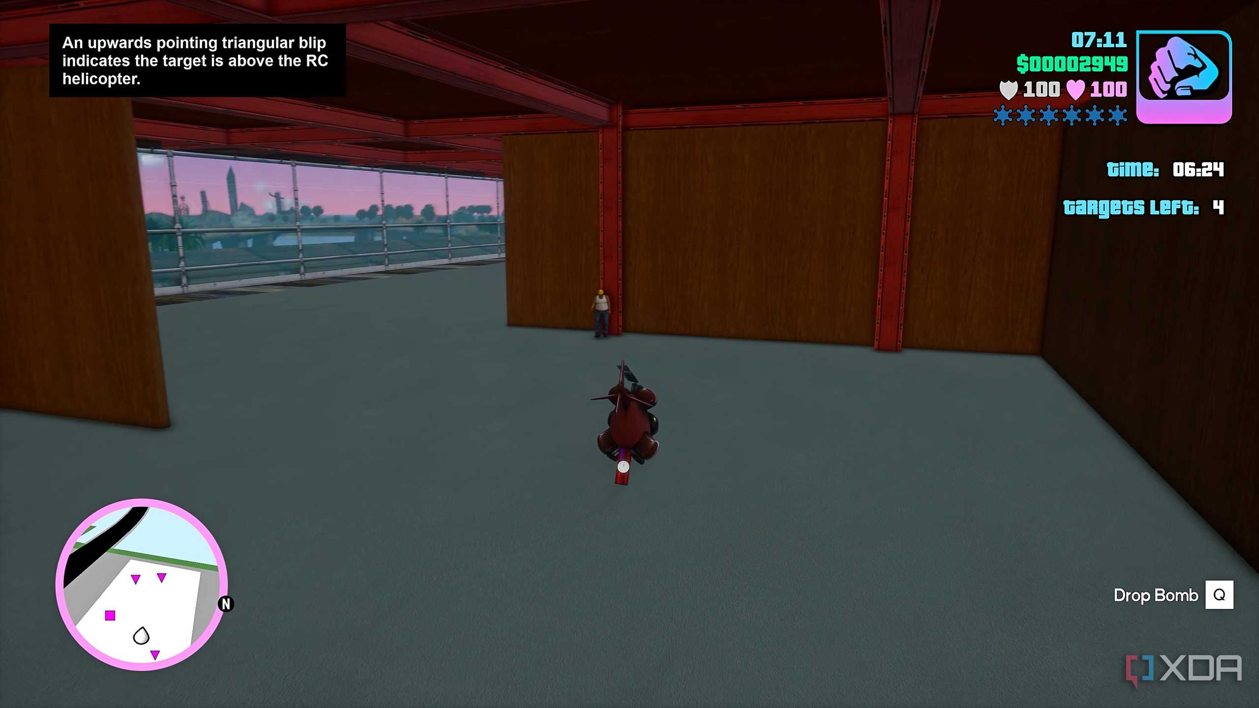 The Demolition Man mission in GTA: Vice City.