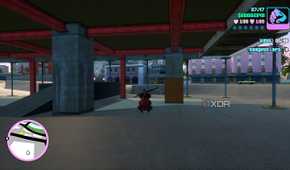 Flying the RC Copter in GTA: Vice City.