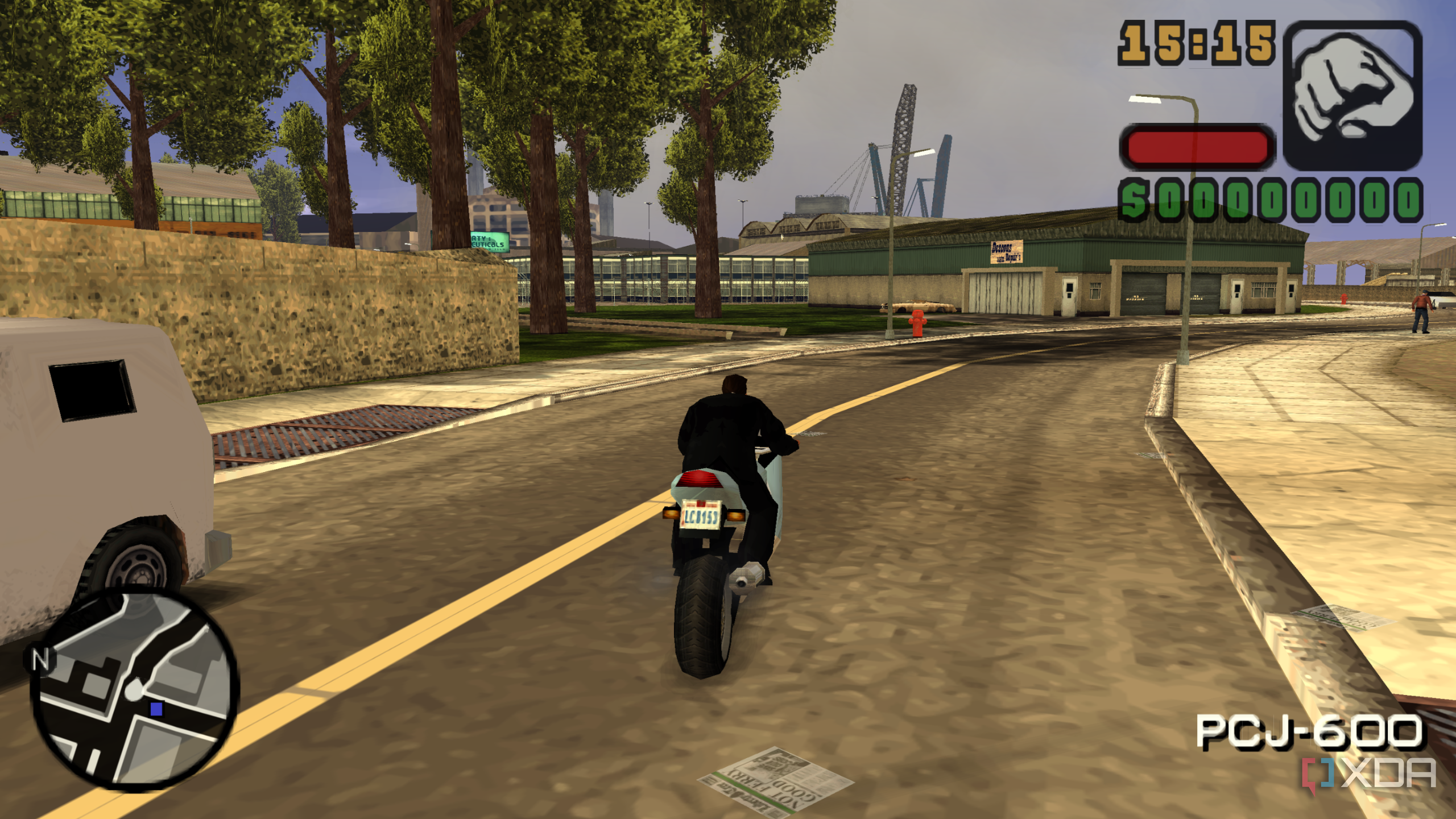 A screenshot from Liberty City Stories on the PSP.
