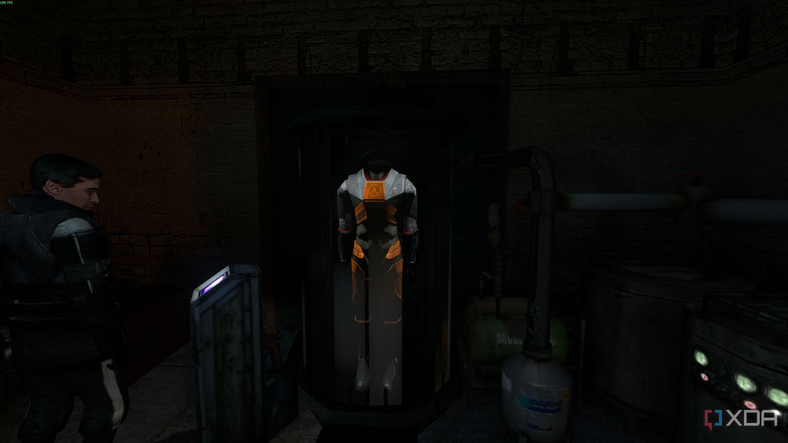 The HEV suit in Half-Life 2.