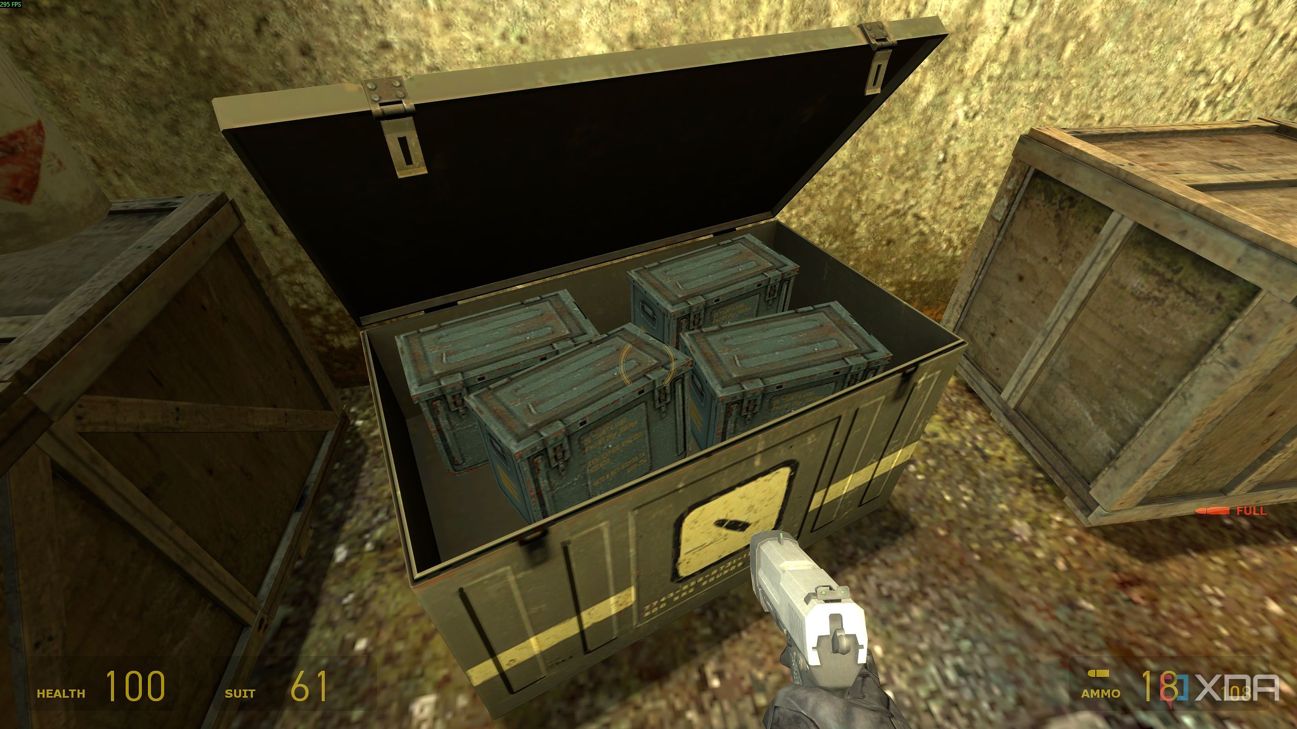 A supply box of ammo in Half-Life 2.