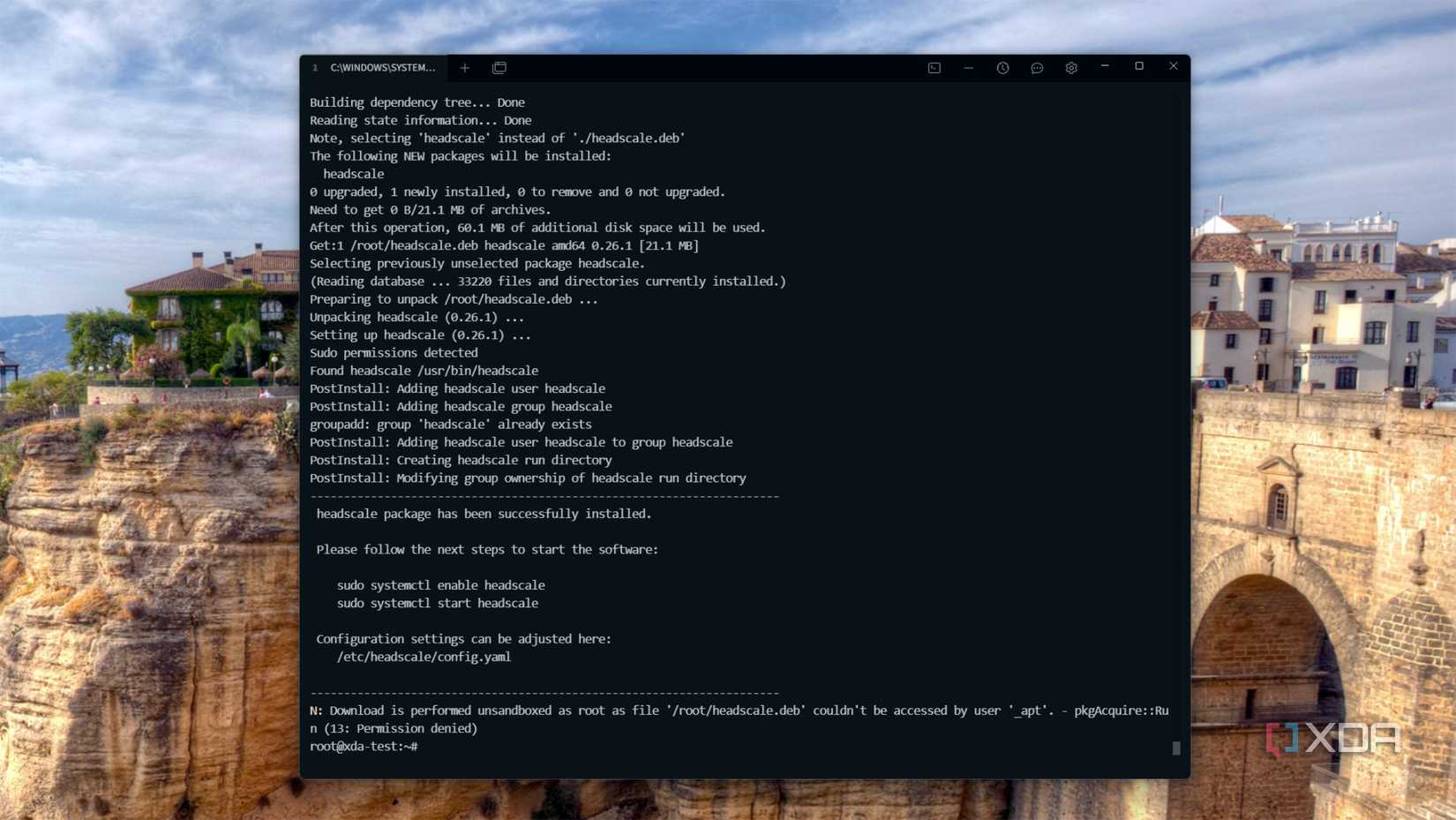 headscale install debian ssh