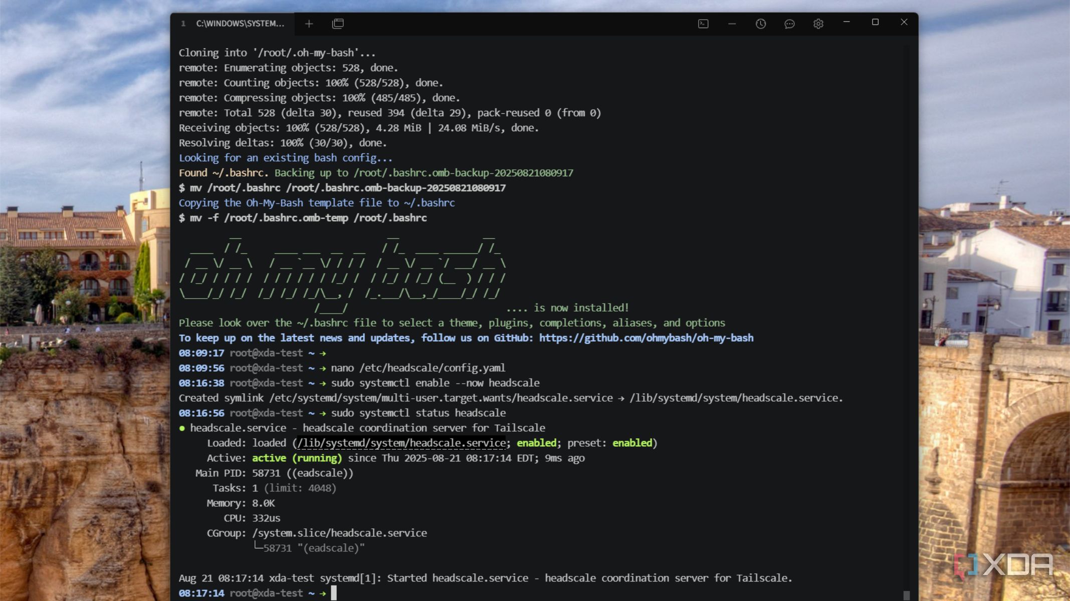 headscale running debian