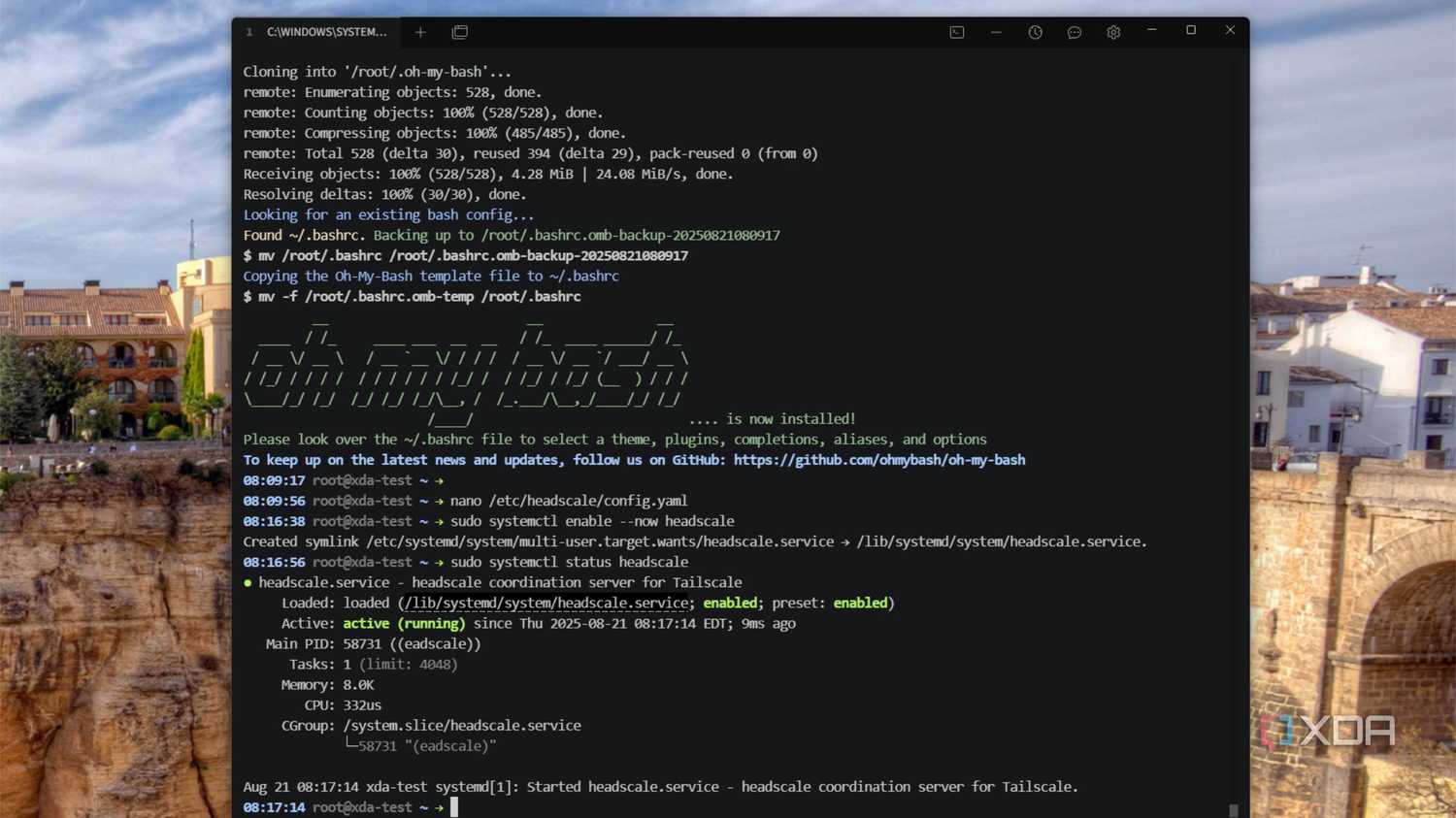 headscale running debian
