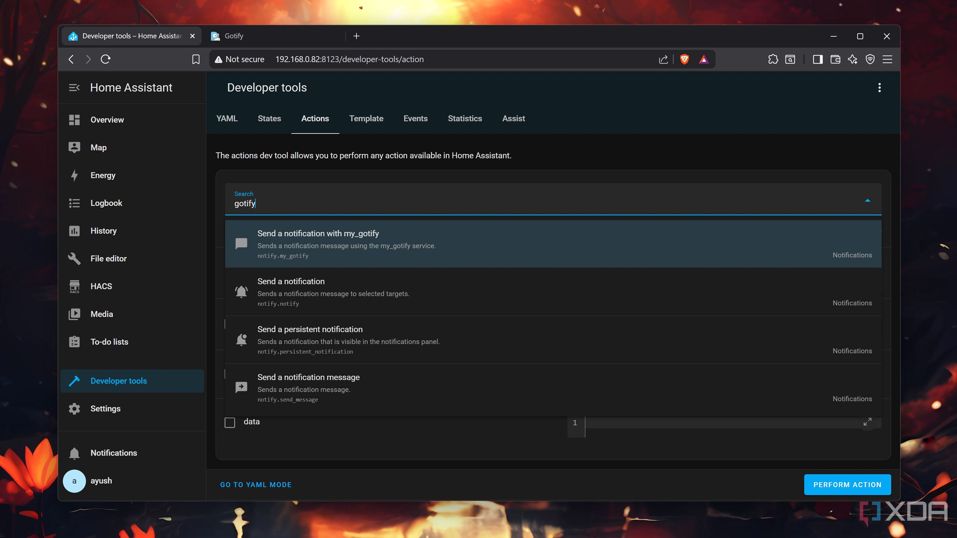Here's how I use Home Assistant with Gotify to receive instant alerts ...