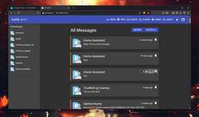 Receiving a message on Gotify