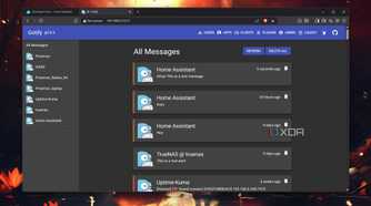 Receiving a message on Gotify