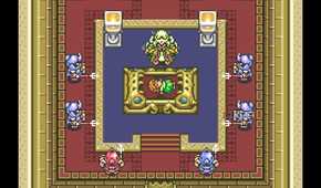 A screenshot from The Legend of Zelda: A Link to the Past on the Game Boy Advance.