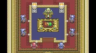 A screenshot from The Legend of Zelda: A Link to the Past on the Game Boy Advance.