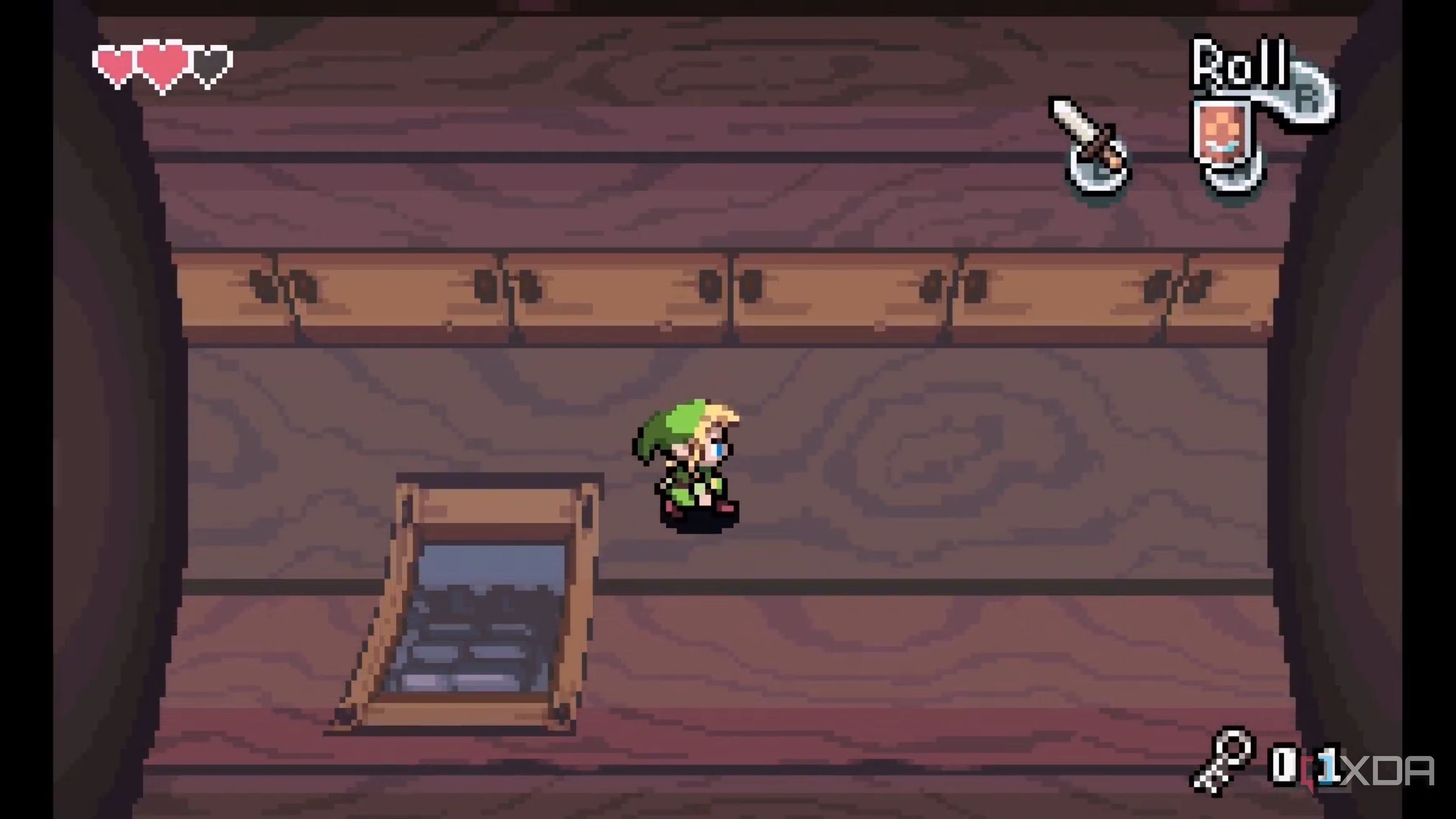 A screenshot from The Legend of Zelda: The Minish Cap on the Game Boy Advance.