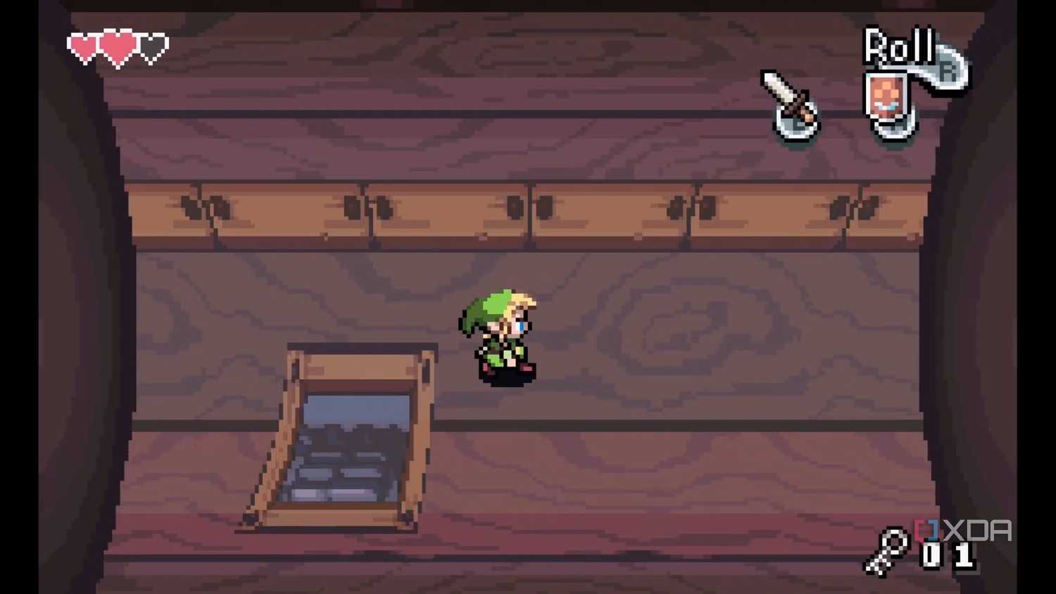 A screenshot from The Legend of Zelda: The Minish Cap on the Game Boy Advance.
