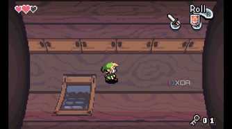 A screenshot from The Legend of Zelda: The Minish Cap on the Game Boy Advance.