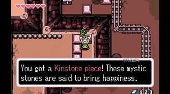 A screenshot from The Legend of Zelda: The Minish Cap on the Game Boy Advance.