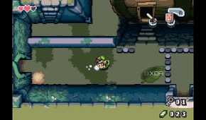 A screenshot from The Legend of Zelda: The Minish Cap on the Game Boy Advance.