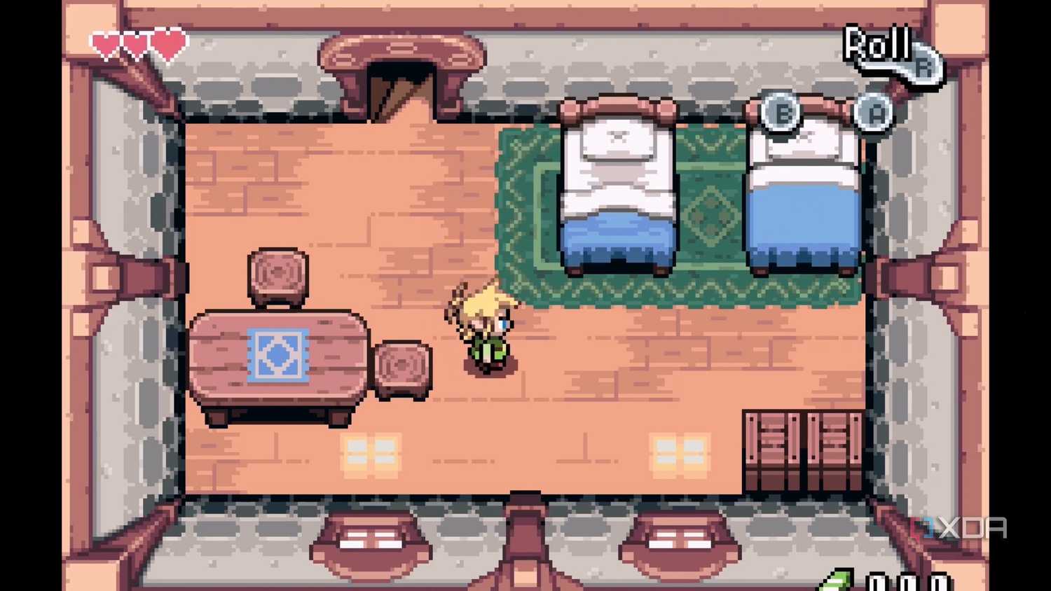 A screenshot from The Legend of Zelda: The Minish Cap on the Game Boy Advance.