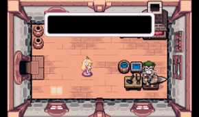A screenshot from The Legend of Zelda: The Minish Cap on the Game Boy Advance.